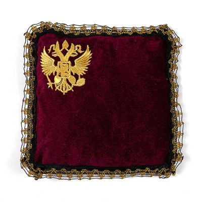 Подушечка орденская из бархата (25х25) герб