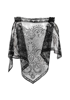 Косынка черная мод. 381 (120)