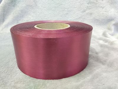 Лента сатиновая бордо 80мм х 200м