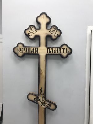 Крест д/с "Вечная память (ромашка светлая)"