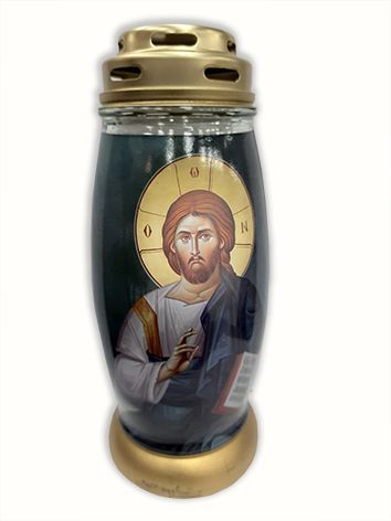 Лампада стекло Иисус 2