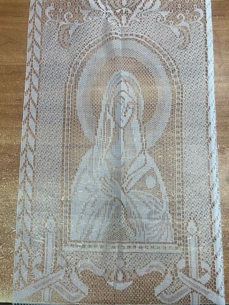 Рушник тюль на крест Божья матерь