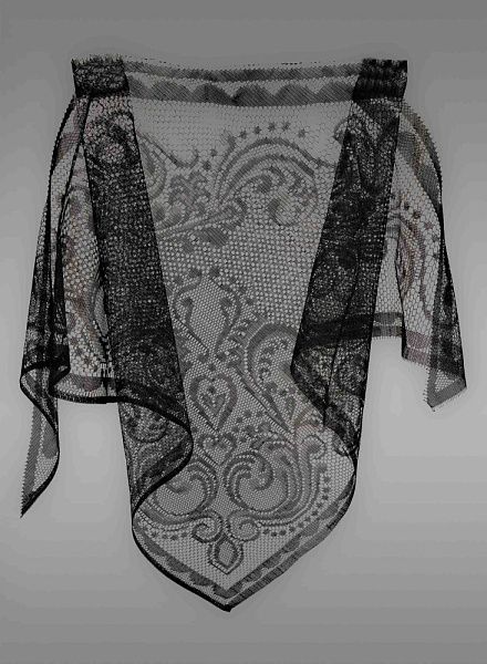 Косынка черная мод. 381 (120)